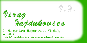 virag hajdukovics business card